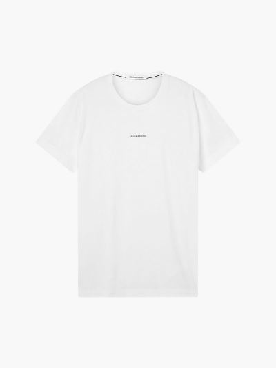 Calvin Klein Ruhák HU053528 | Calvin Klein Plus Size Organic Cotton Férfi Póló Világos Fehér